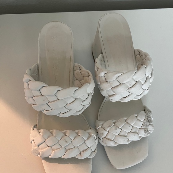 Shoes - White Braided Women's Sandals